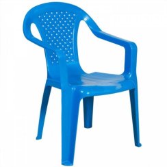 Plastová židle, rozměry 38x38cm, BABY, modrá