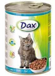 Konzerva pro kočky DAX 415g, rybí