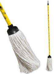 Mop strapcový s násadou 120 cm, plast, BUZZZ