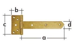 Závěs branky 300x45x90x35x3 mm