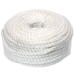 Hedvábné lano 8 mmx50 m bílé