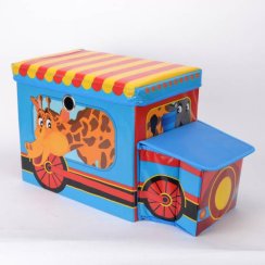 Boxová stolička dětské auto 55x26x31cm, design zvířátka