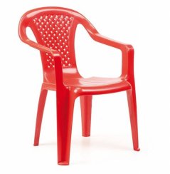 Plastová židle, BABY, červená