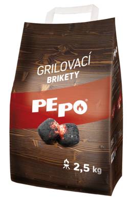 Brikety grilovacie 2,5 kg, PEPO