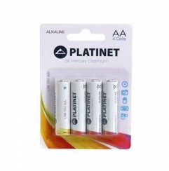 Monočlánok alkalický AA/LR06 1,5V, blister 4ks PLATINET