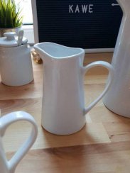 Mliečnik porcelánový, farba biela 0,2l