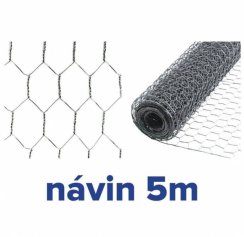 Pletivo chovateľské šesťhranné HEX 20/0,7x500 mm 5m ZN GARDENKUS zajačie