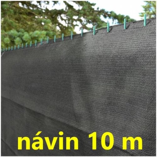 Stínicí síť antracitová 1x10 m HDPE 80g/60% GARDENKUS