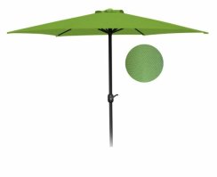 Deštník s rukojetí, středový, MANGO, 270 cm, světle zelený