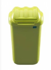 Plastový odpadkový koš, 50 l, FALA, zelený