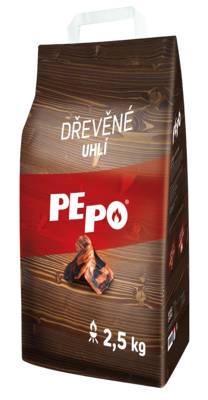 Uhlie drevené, grilovacie, 2,5kg, PEPO