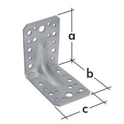 Úhelník s 90 x 90 x 65 mm / 2,5 mm přitlačení