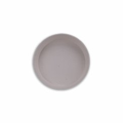 Bílá plastová miska pod květináč, průměr 10 cm
