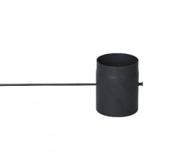 Komínová klapka s dloplastým dříkem, průměr 180 mm