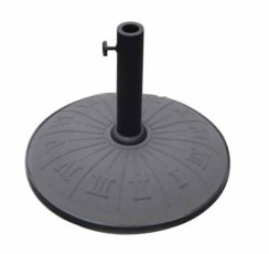 Betonový stojan na deštníky CLOCK 25 kg, šedý