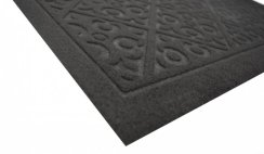 Rohož 40x60 cm guma + textil černá ORNAMENT bez okrajů