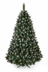 Vánoční stromek 2,2 m, diamantová borovice se sněhem