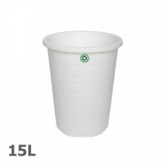 Koš na papír 15 l, ECO plast, bílý