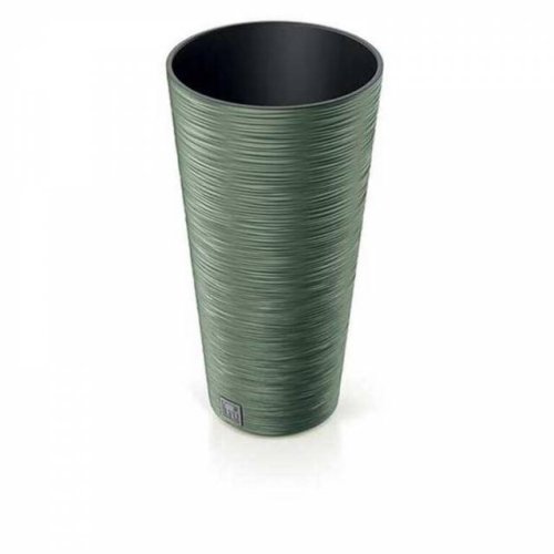 Plastový květináč průměr 250 mm FURU SLIM green výška 480 mm s vložkou