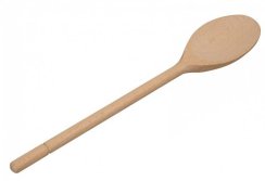 Oválná dřevěná lžíce, 30 cm