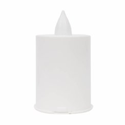 Bílá LED náhrobní svíčka