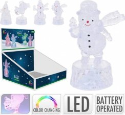 Karácsonyi figura LED 5x9 cm-es színes fénykeverék