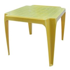 Plastový stůl BABY, žlutý