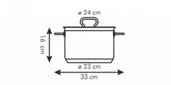 Hrniec HOME PROFI s pok. o24 cm, 7.0l