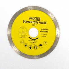 Diamantový kotouč plný o115x22,23 mm PROKIN