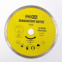 Diamantový kotouč plný o180x22,23 mm PROKIN