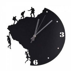Nástěnné hodiny Design HORRORS, průměr 30 cm, černé