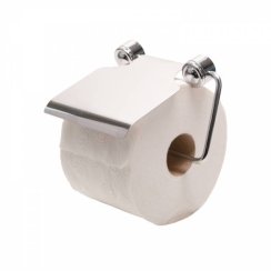 Držák toaletního papíru s horním krytem, chromový