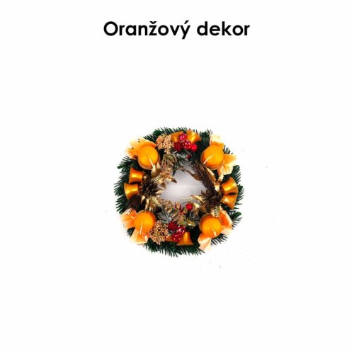 Adventný veniec, mix dekorov