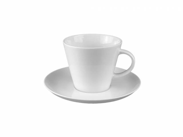 Šálek a podšálek 115ml, sada 6+6, CAIRO Espresso, bílý porcelán