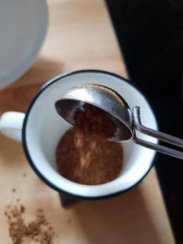 Nerezová odměrka na kávu 15 cm