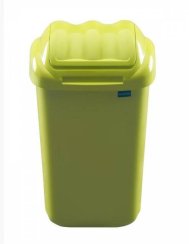Odpadkový koš 15 l, plastový, FALA 30, limetkově zelený
