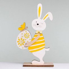 Figurka králíka na podstavci 11x4,5x18,8 cm